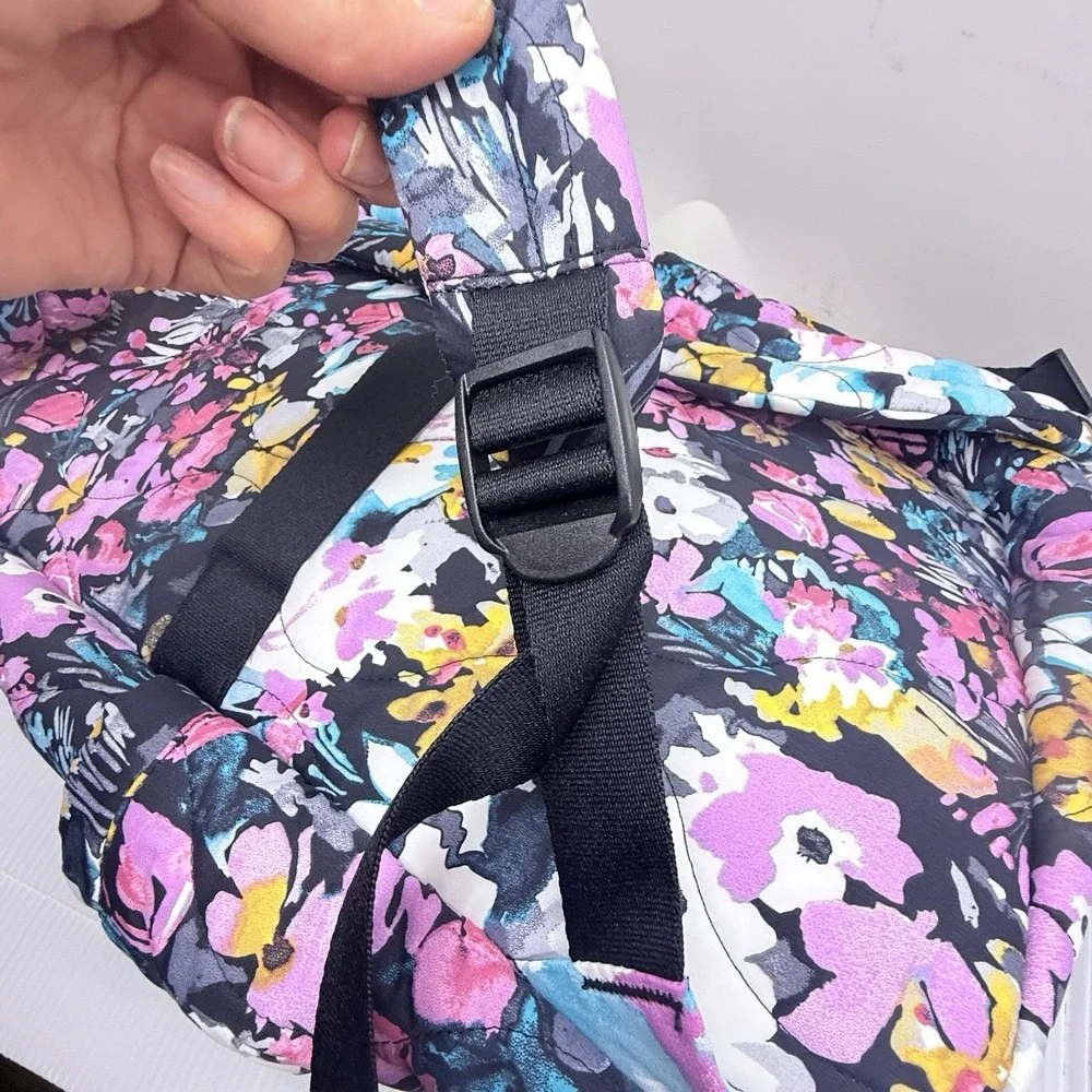 Y2K Vera Bradley Floral Laptop Backpack Whimsy Floral School College Travel Bag